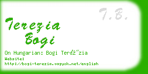 terezia bogi business card